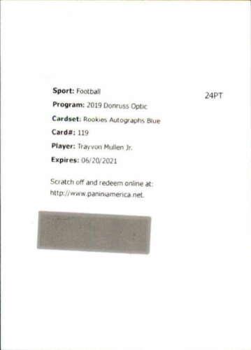 Trayvon Mullen Jr. [Blue Auto] #119