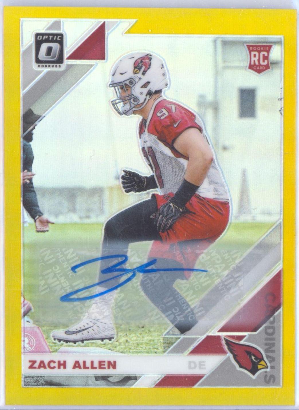 Zach Allen [Gold Auto] #150