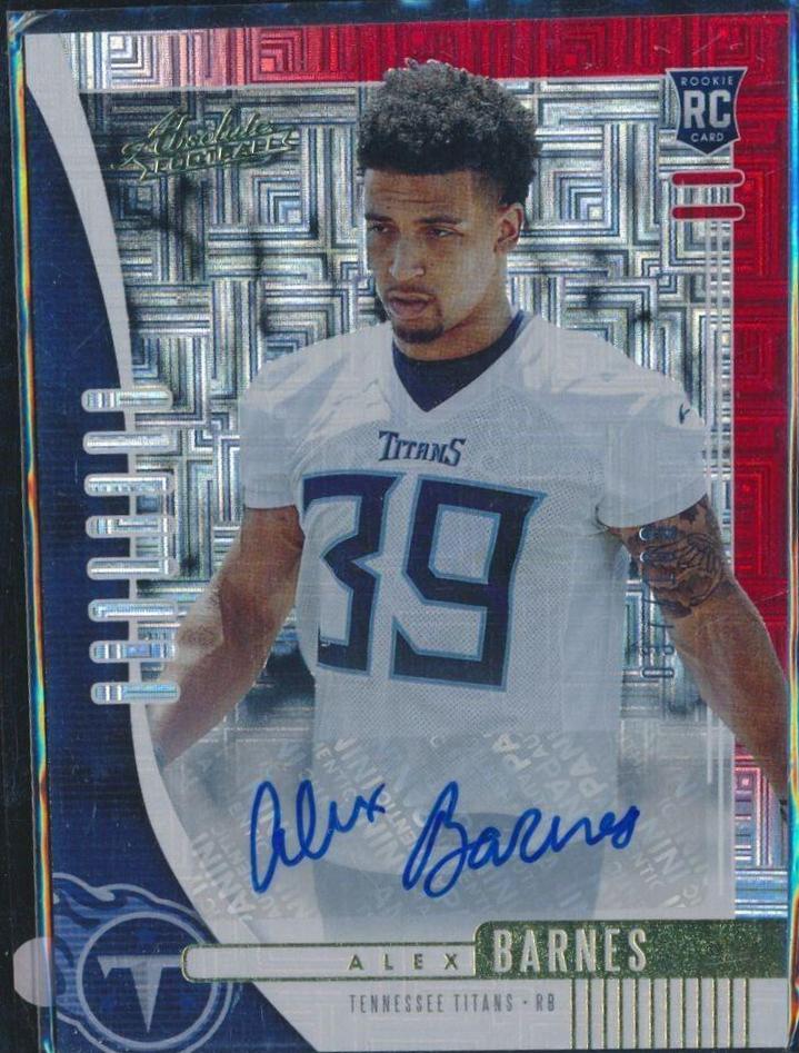 Alex Barnes [Red Squares Autograph] #193