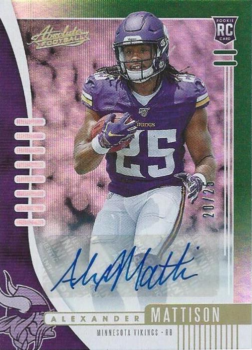Alexander Mattison [Spectrum Green Autograph] #102