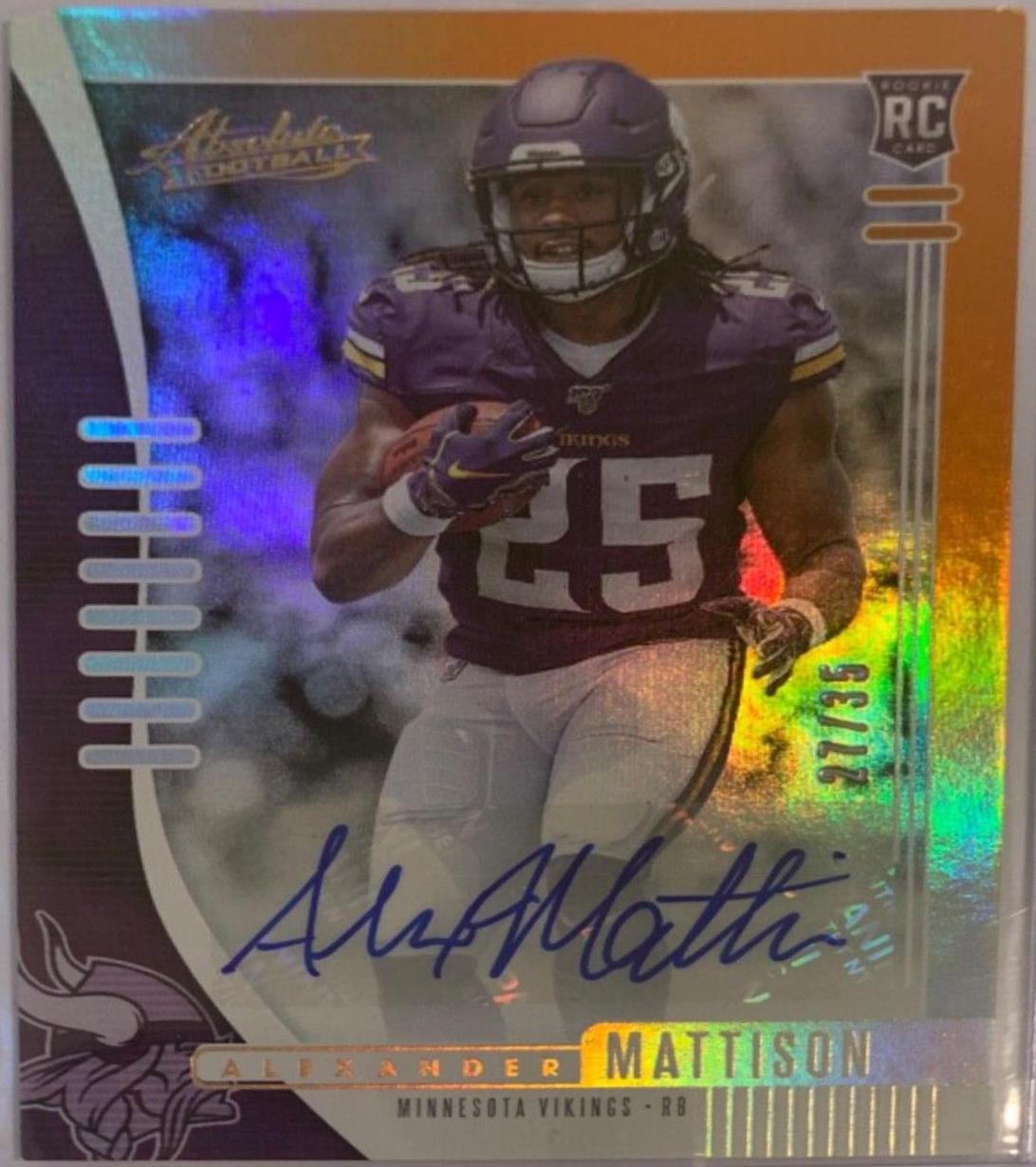Alexander Mattison [Spectrum Orange Autograph] #102