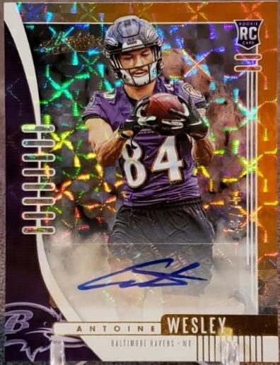 Antoine Wesley [Orange Mosaic Autograph] #143