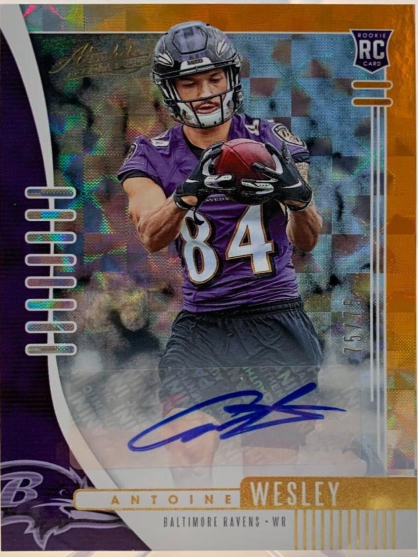 Antoine Wesley [Spectrum Orange Autograph] #143