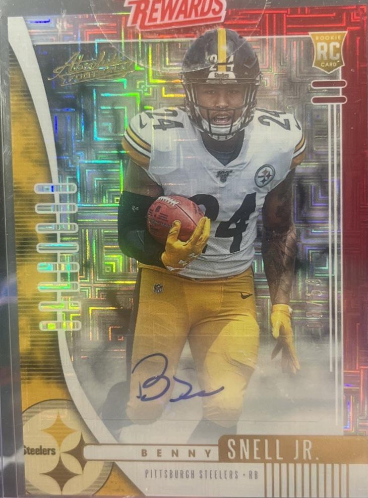 Benny Snell Jr. [Red Squares Autograph] #104