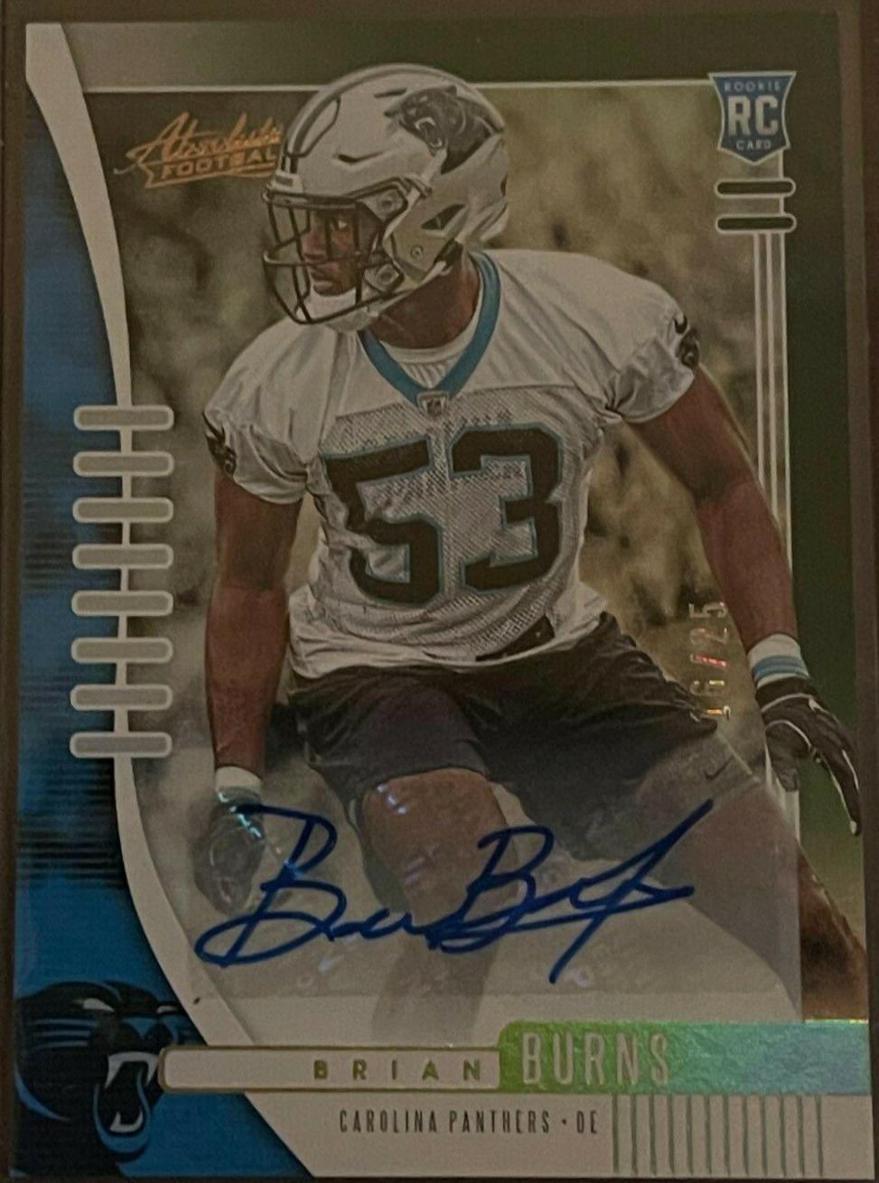 Brian Burns [Spectrum Blue Autograph] #146