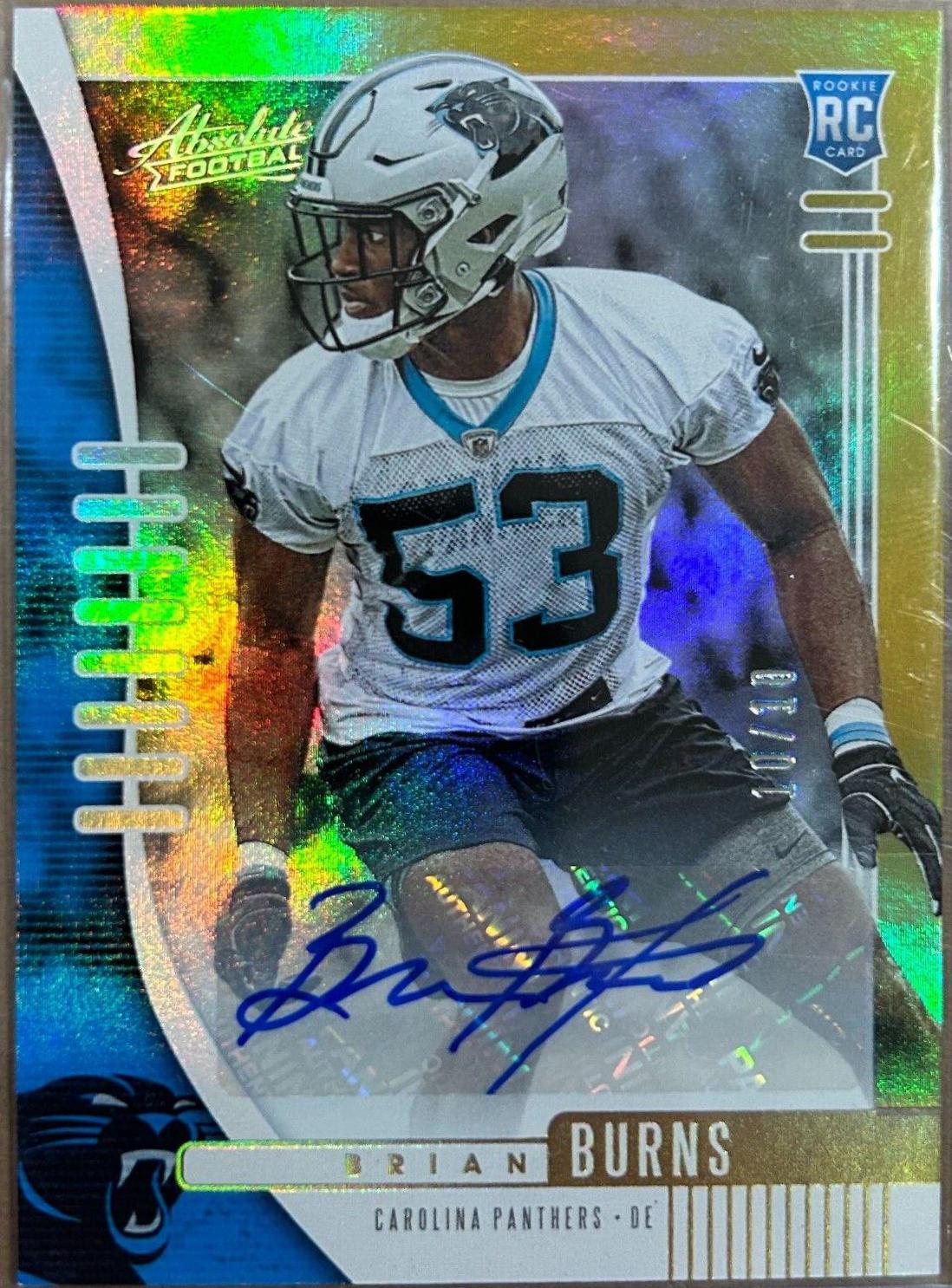 Brian Burns [Spectrum Gold Autograph] #146