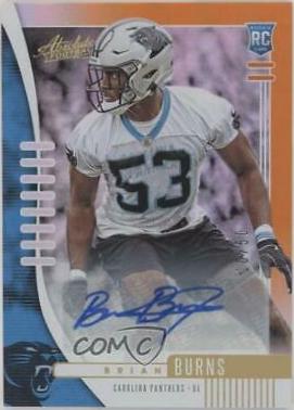 Brian Burns [Spectrum Orange Autograph] #146