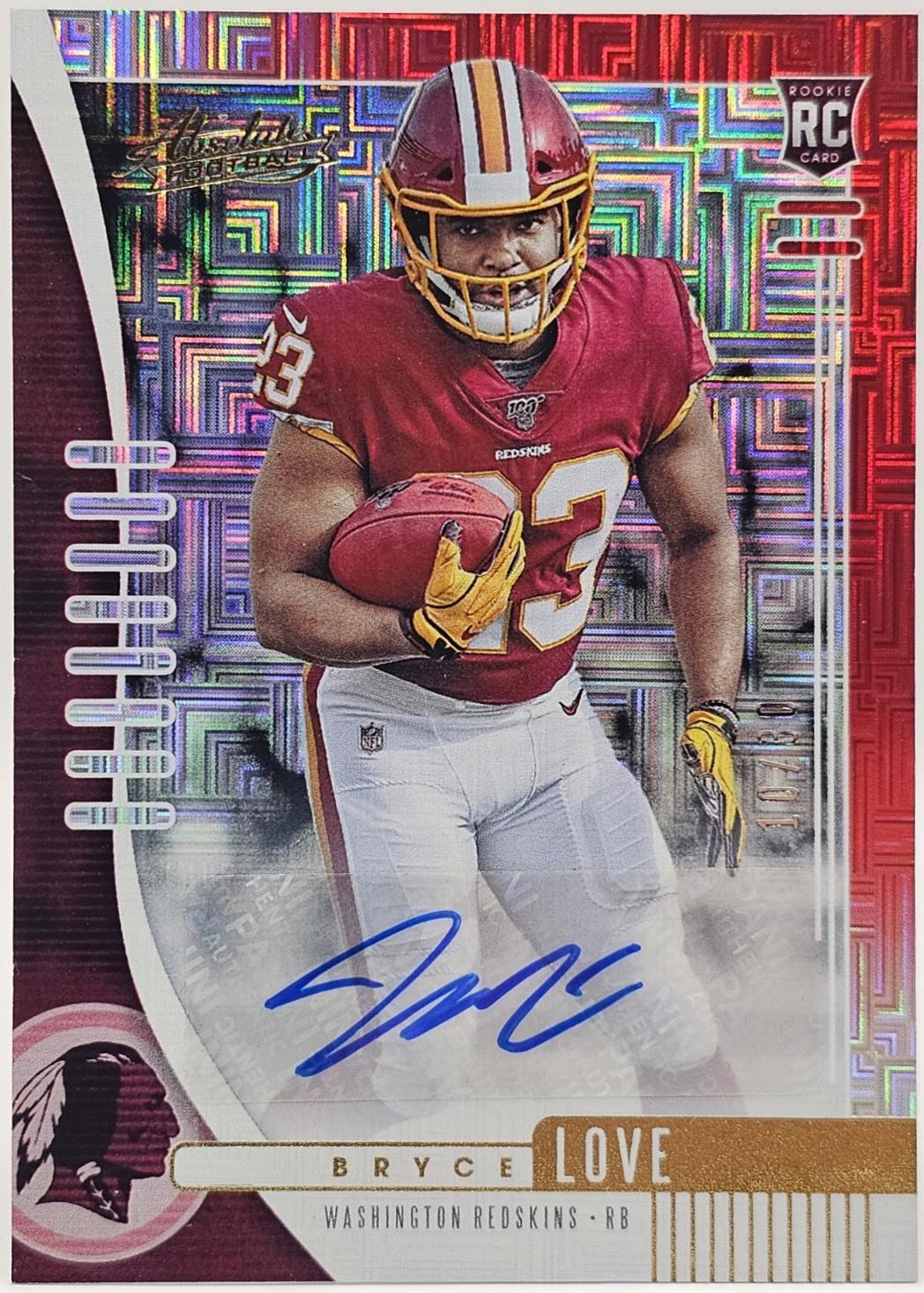 Bryce Love [Red Squares Autograph] #105