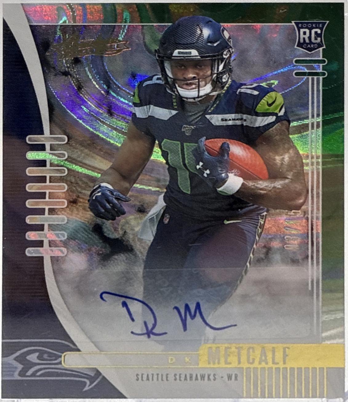 DK Metcalf [Spectrum Green Autograph] #114