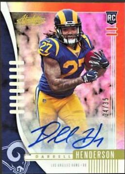 Darrell Henderson [Spectrum Orange Autograph] #109