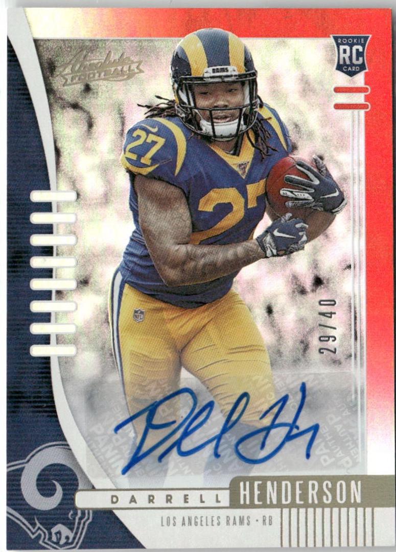 Darrell Henderson [Spectrum Red Autograph] #109