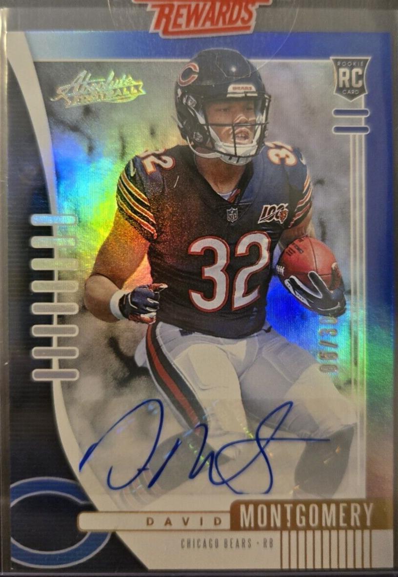 David Montgomery [Spectrum Blue Autograph] #110