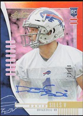 David Sills V [Spectrum Orange Autograph] #197