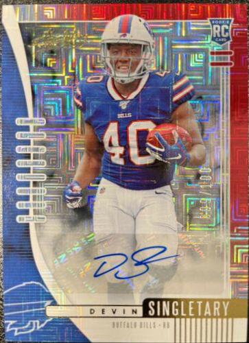 Devin Singletary [Red Squares Autograph] #112