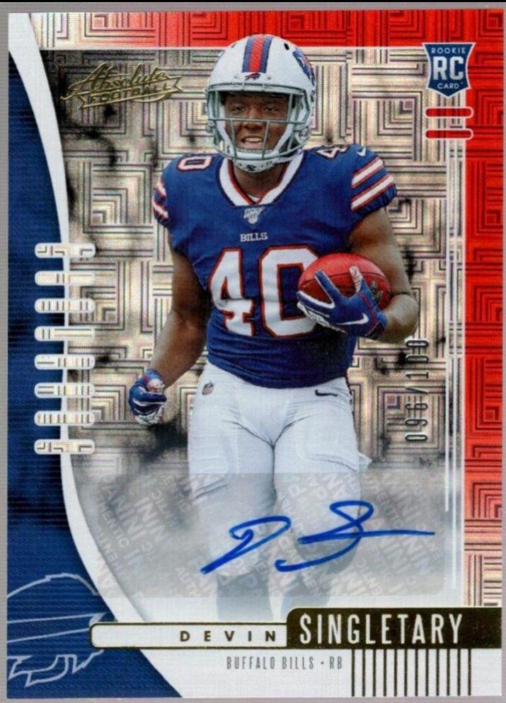 Devin Singletary [Spectrum Blue Autograph] #112