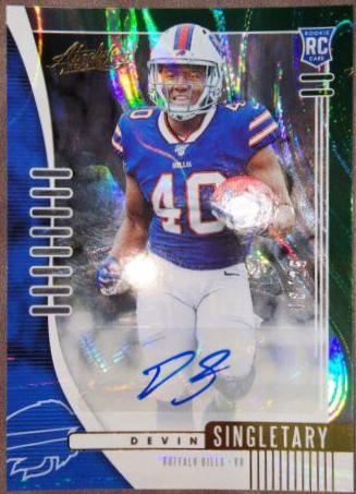 Devin Singletary [Spectrum Green Autograph] #112