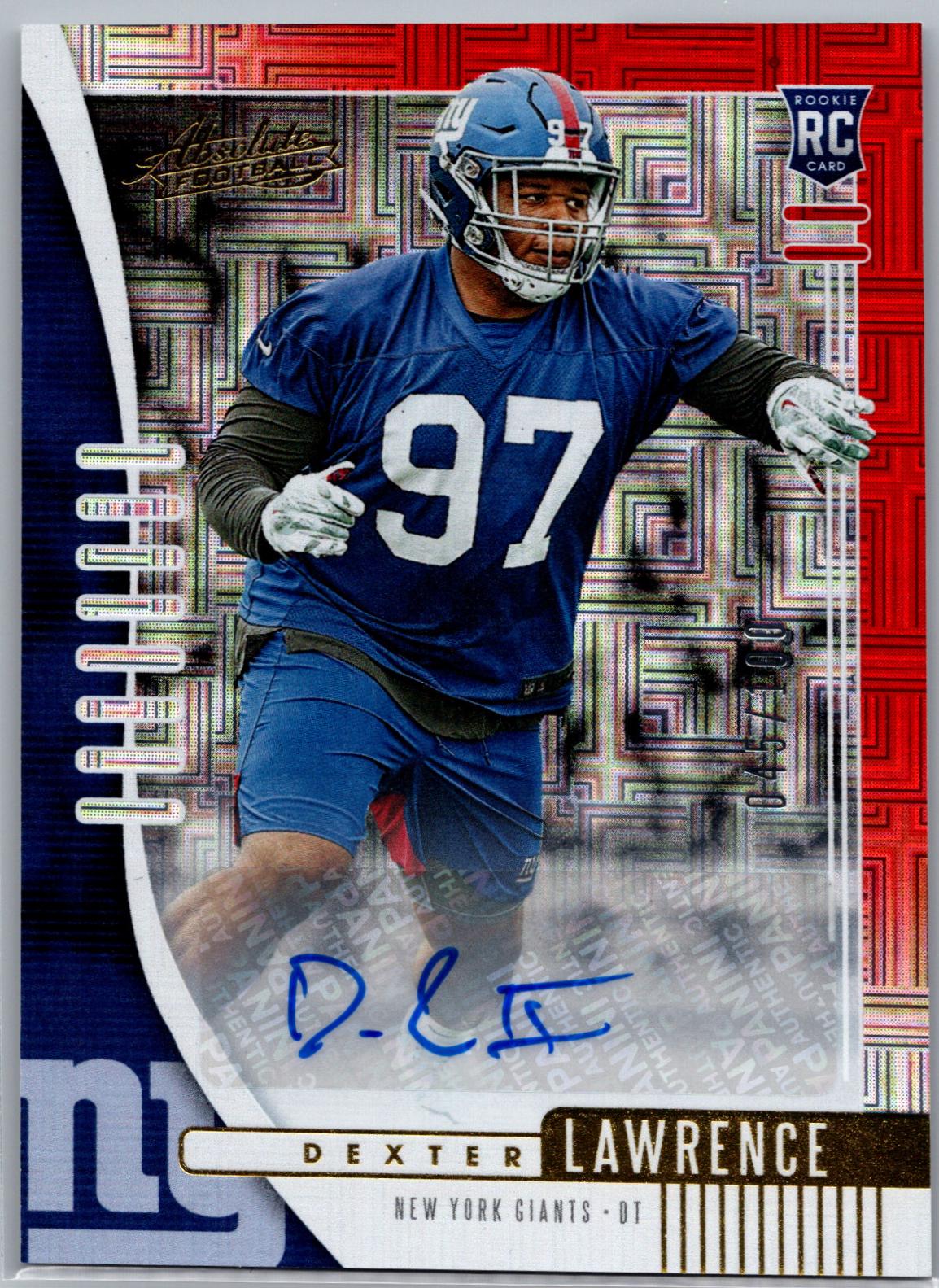 Dexter Lawrence [Red Squares Autograph] #177