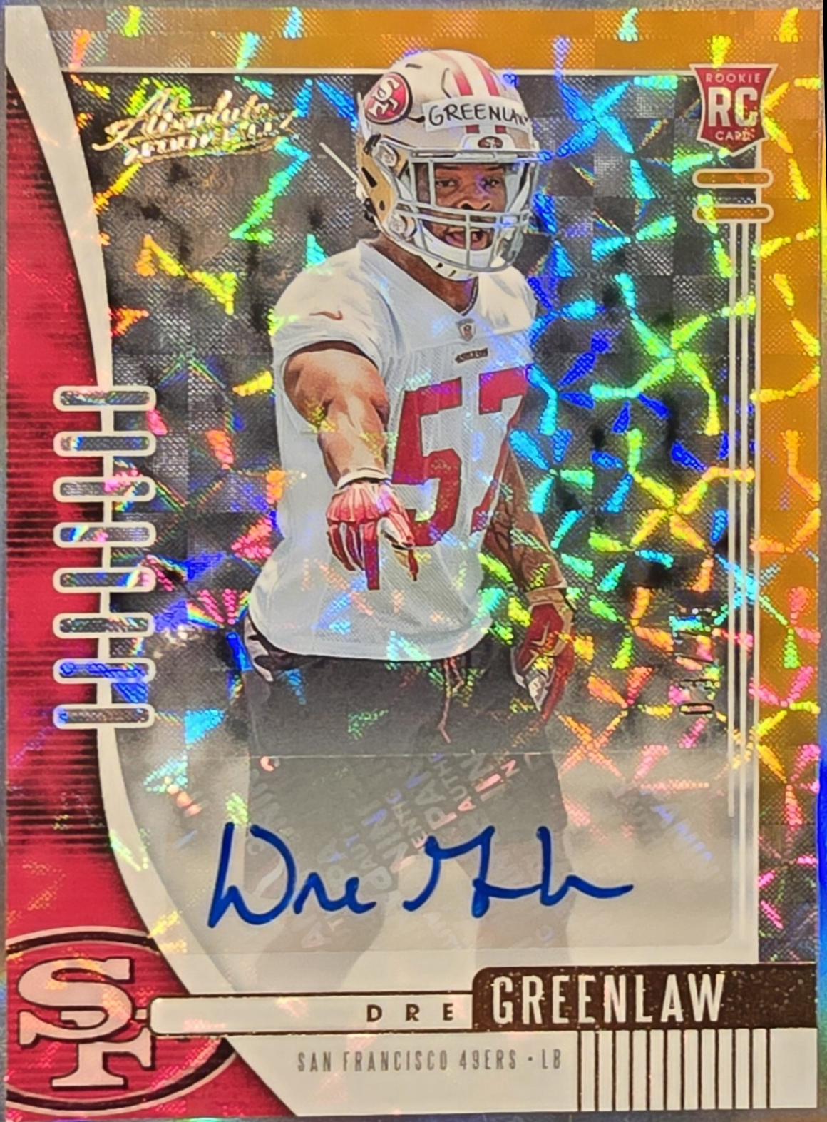 Dre Greenlaw [Orange Mosaic Autograph] #186