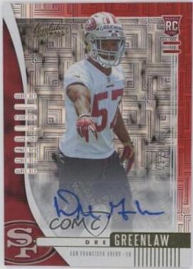 Dre Greenlaw [Red Squares Autograph] #186