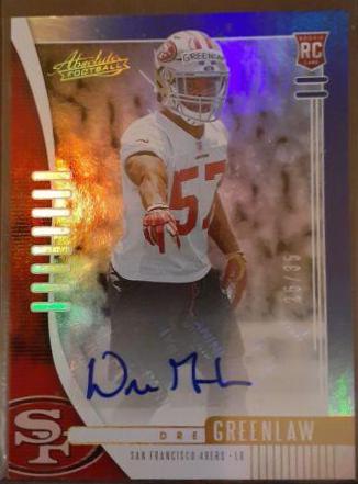 Dre Greenlaw [Spectrum Blue Autograph] #186