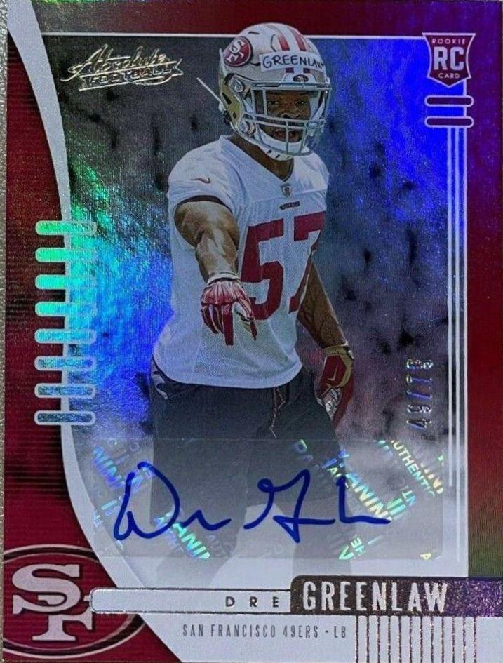 Dre Greenlaw [Spectrum Red Autograph] #186