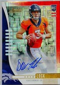 Drew Lock [Red Squares Autograph] #115