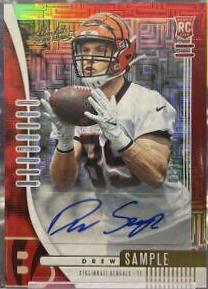 Drew Sample [Red Squares Autograph] #180