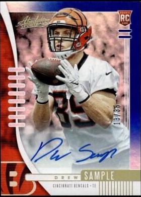 Drew Sample [Spectrum Blue Autograph] #180