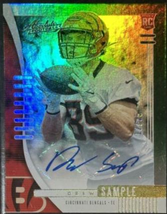 Drew Sample [Spectrum Green Autograph] #180