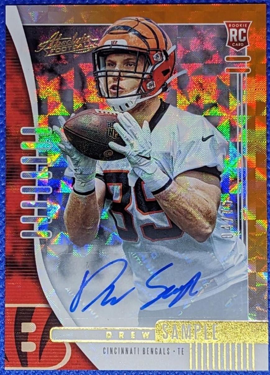 Drew Sample [Spectrum Orange Autograph] #180