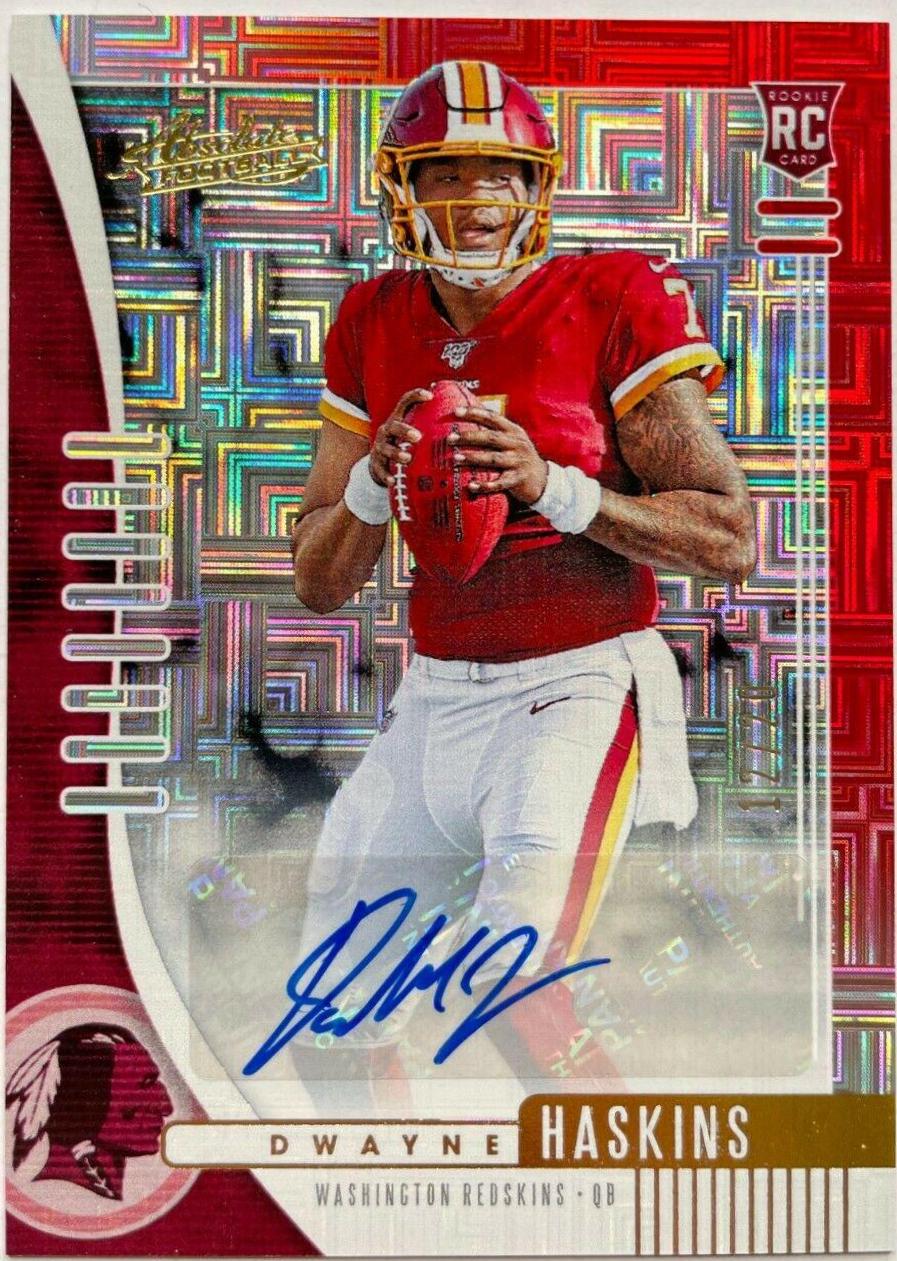 Dwayne Haskins [Red Squares Autograph] #116