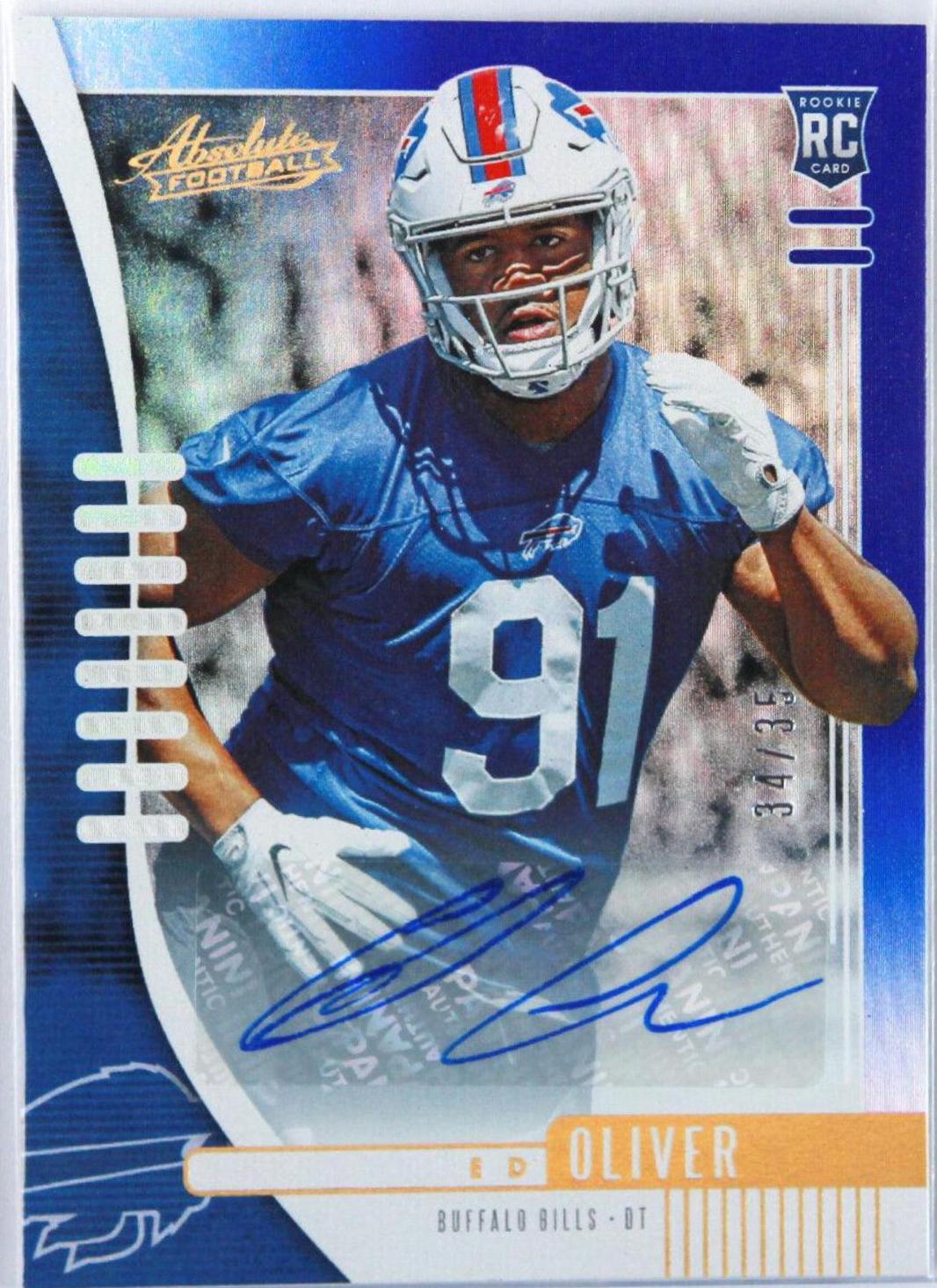 Ed Oliver [Spectrum Blue Autograph] #144