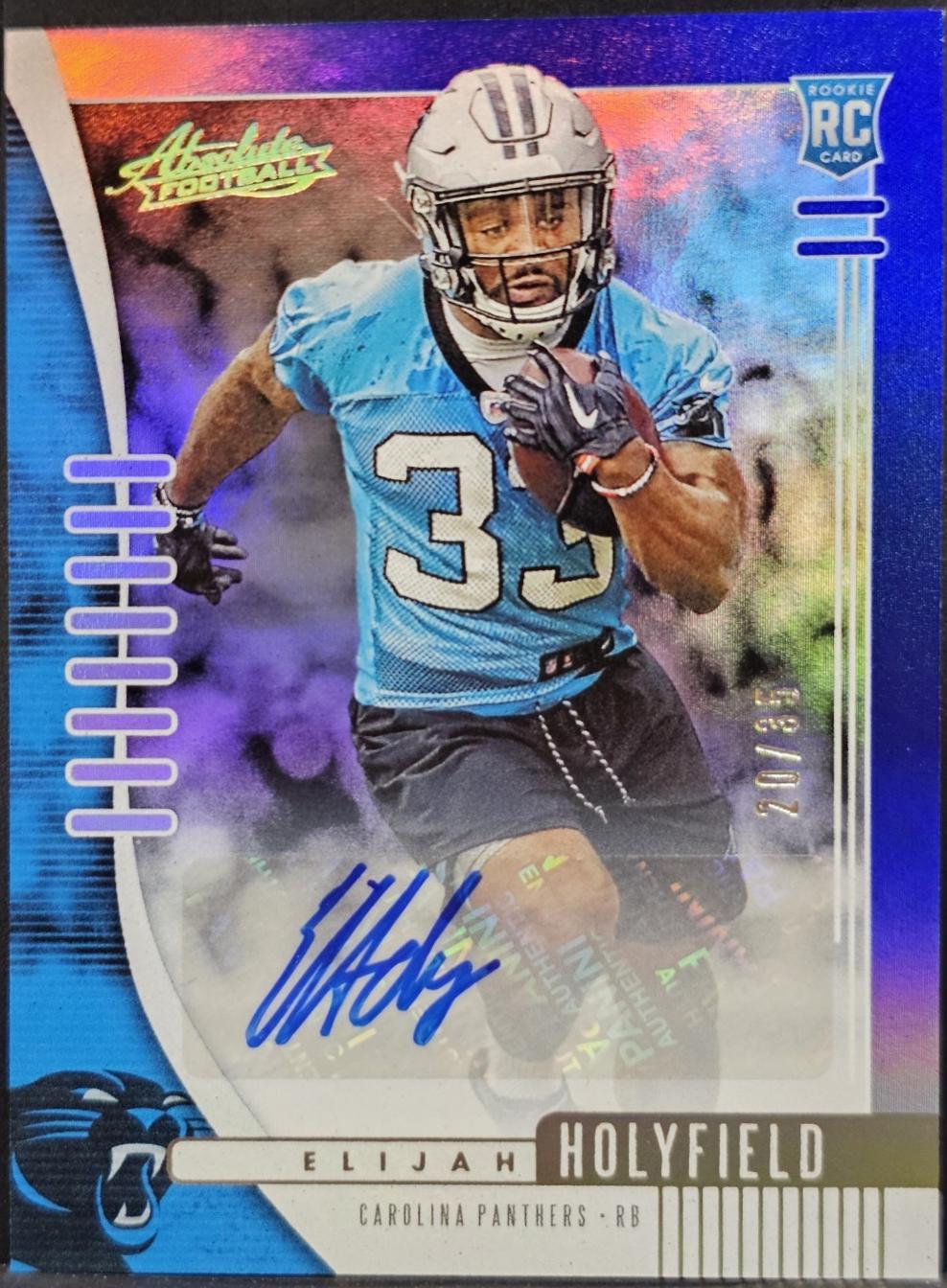Elijah Holyfield [Spectrum Blue Autograph] #147