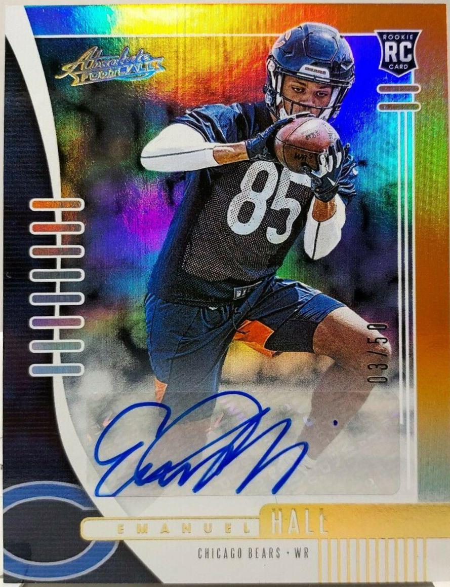 Emanuel Hall [Spectrum Orange Autograph] #148