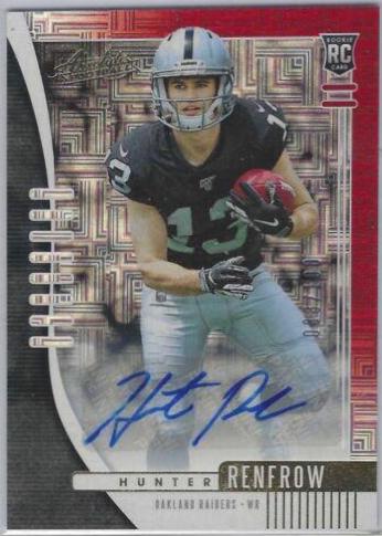Hunter Renfrow [Red Squares Autograph] #120