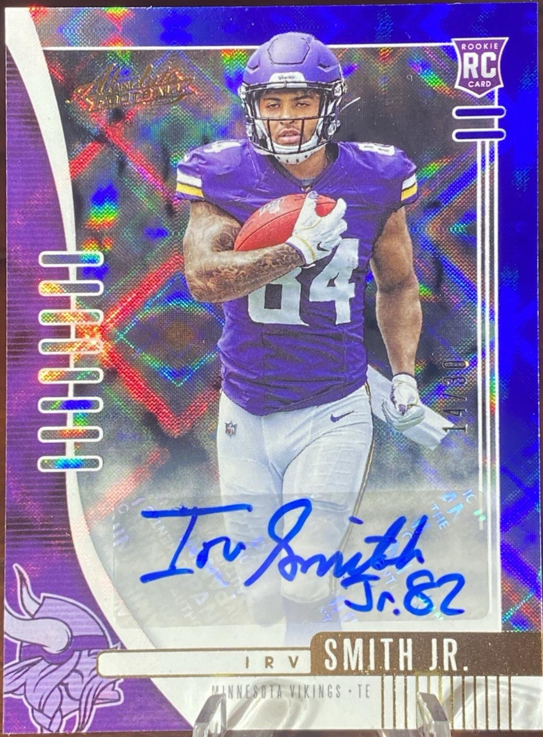 Irv Smith Jr. [Blue Diamonds Autograph] #121