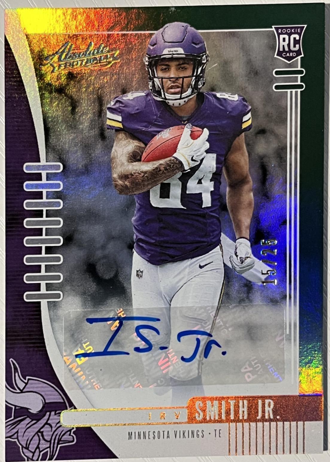Irv Smith Jr. [Spectrum Green Autograph] #121