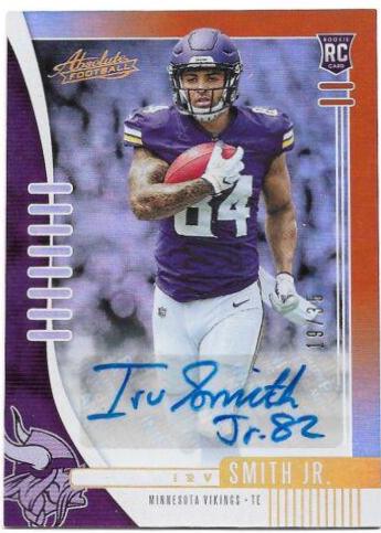 Irv Smith Jr. [Spectrum Orange Autograph] #121