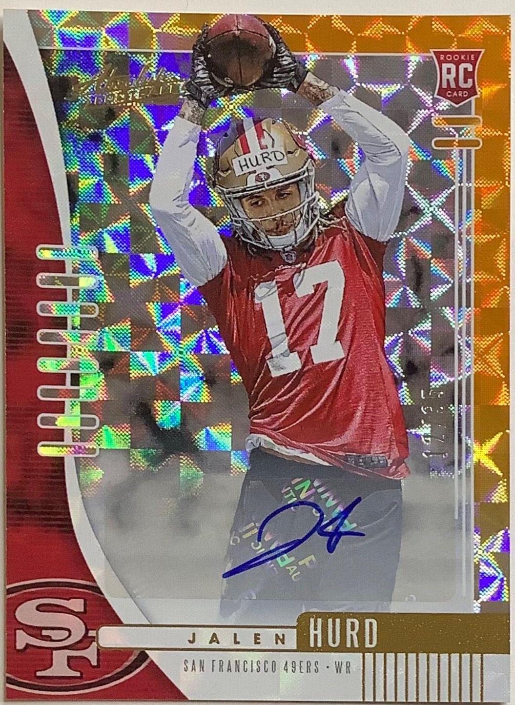 Jalen Hurd [Spectrum Orange Autograph] #185