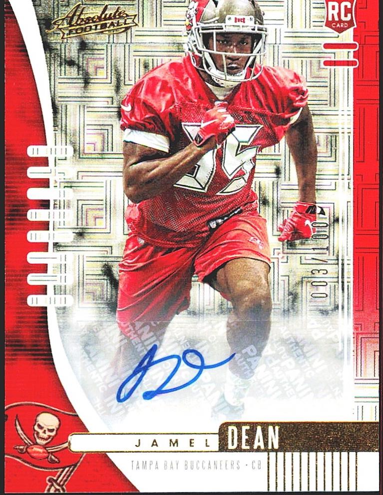 Jamel Dean [Red Squares Autograph] #192