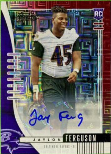 Jaylon Ferguson [Red Squares Autograph] #142