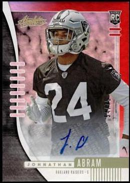 Johnathan Abram [Spectrum Red Autograph] #182