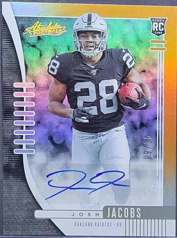 Josh Jacobs [Spectrum Orange Autograph] #124