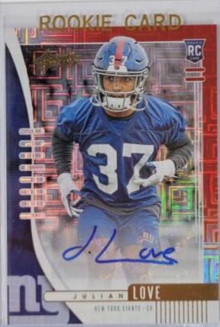 Julian Love [Red Squares Autograph] #176