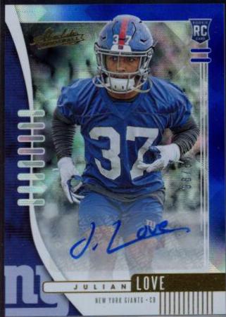 Julian Love [Spectrum Blue Autograph] #176