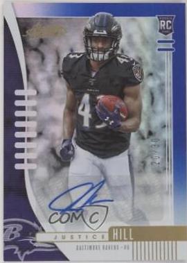 Justice Hill [Spectrum Blue Autograph] #125