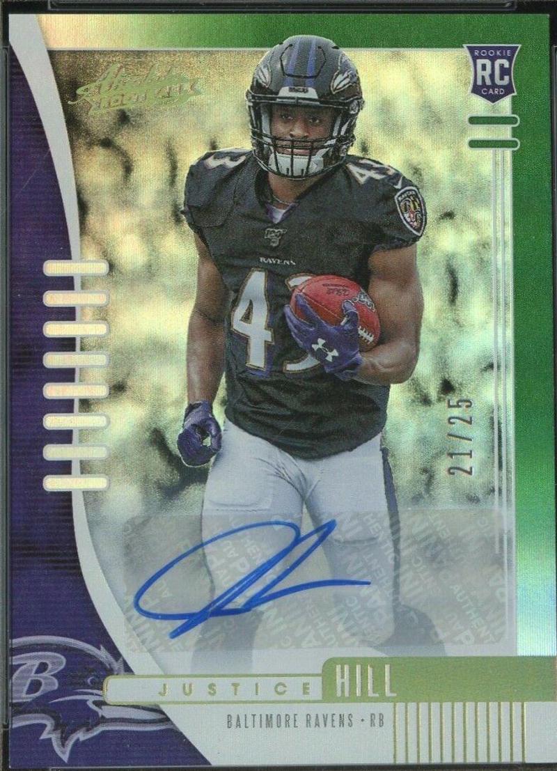 Justice Hill [Spectrum Green Autograph] #125