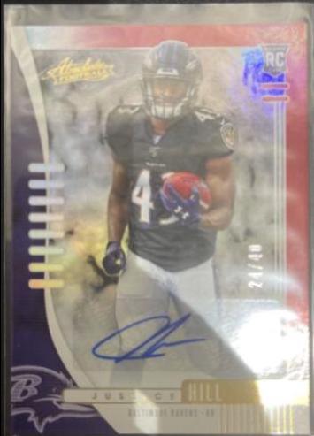 Justice Hill [Spectrum Red Autograph] #125