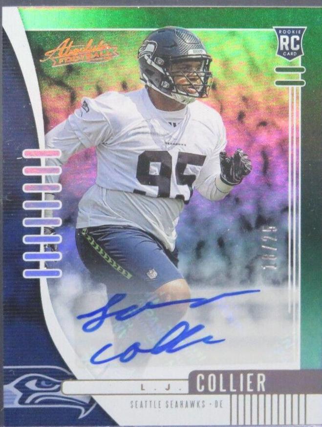 L.J. Collier [Spectrum Green Autograph] #188