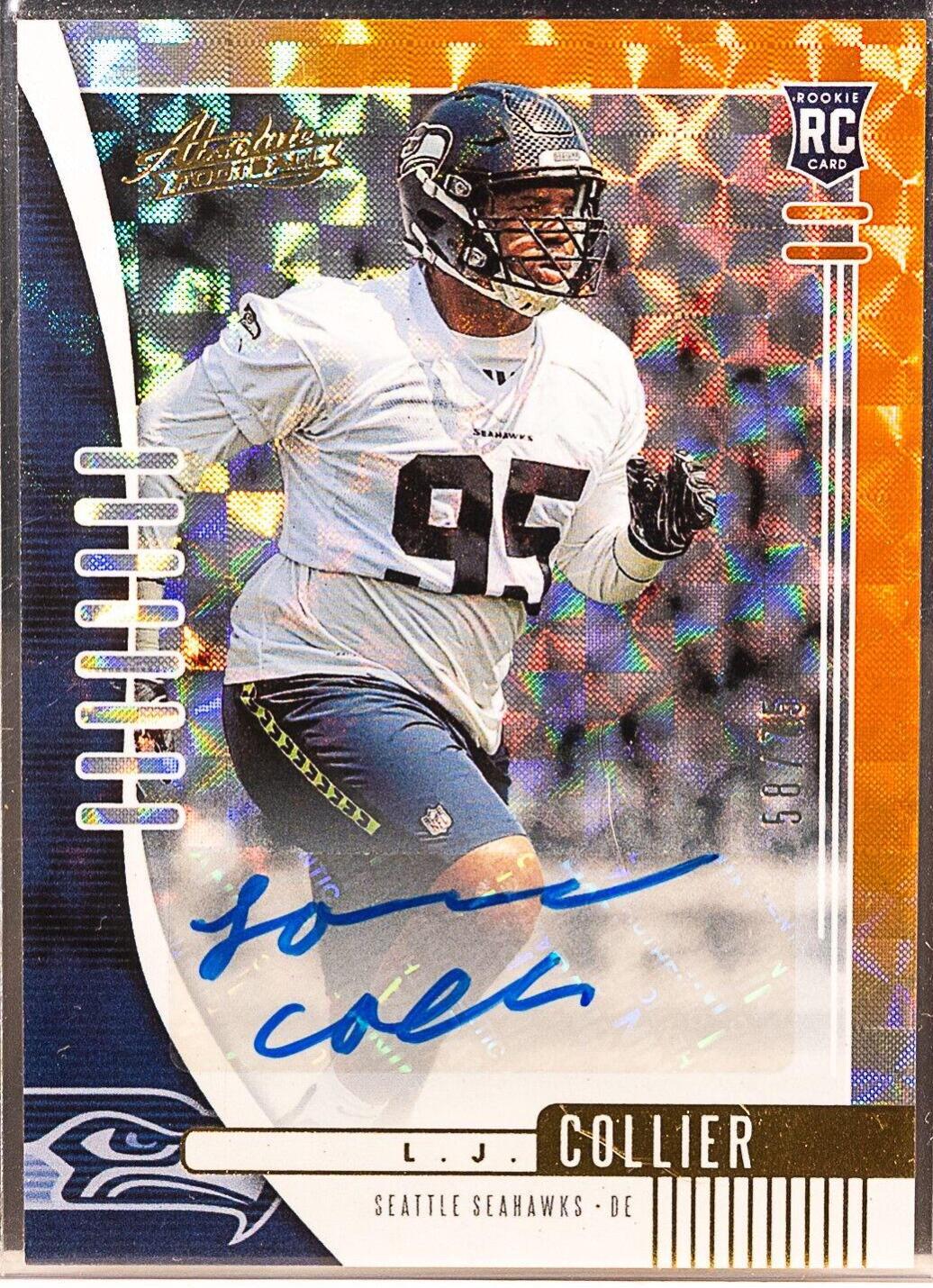 L.J. Collier [Spectrum Orange Autograph] #188
